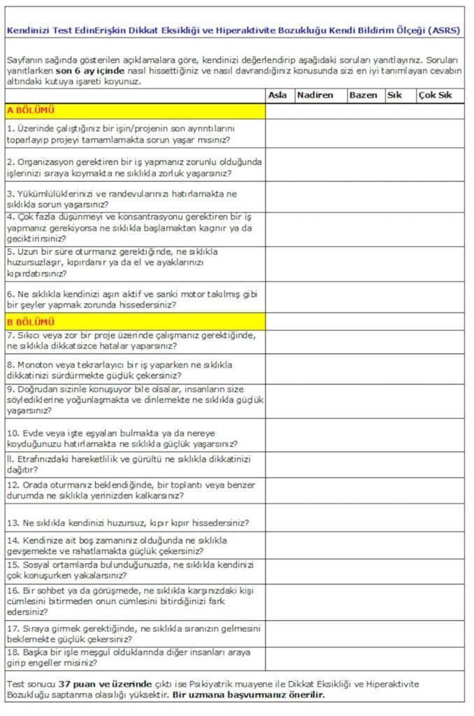 dehb testi 2